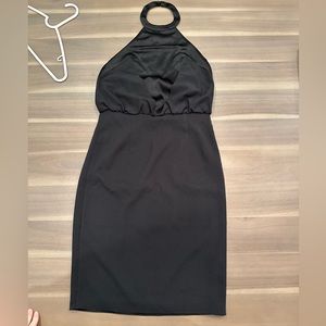 Pure Navy silk and crape dress